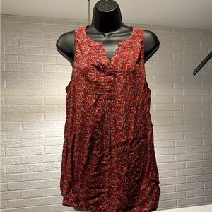 Ava Christine Red‎ Floral Blouse